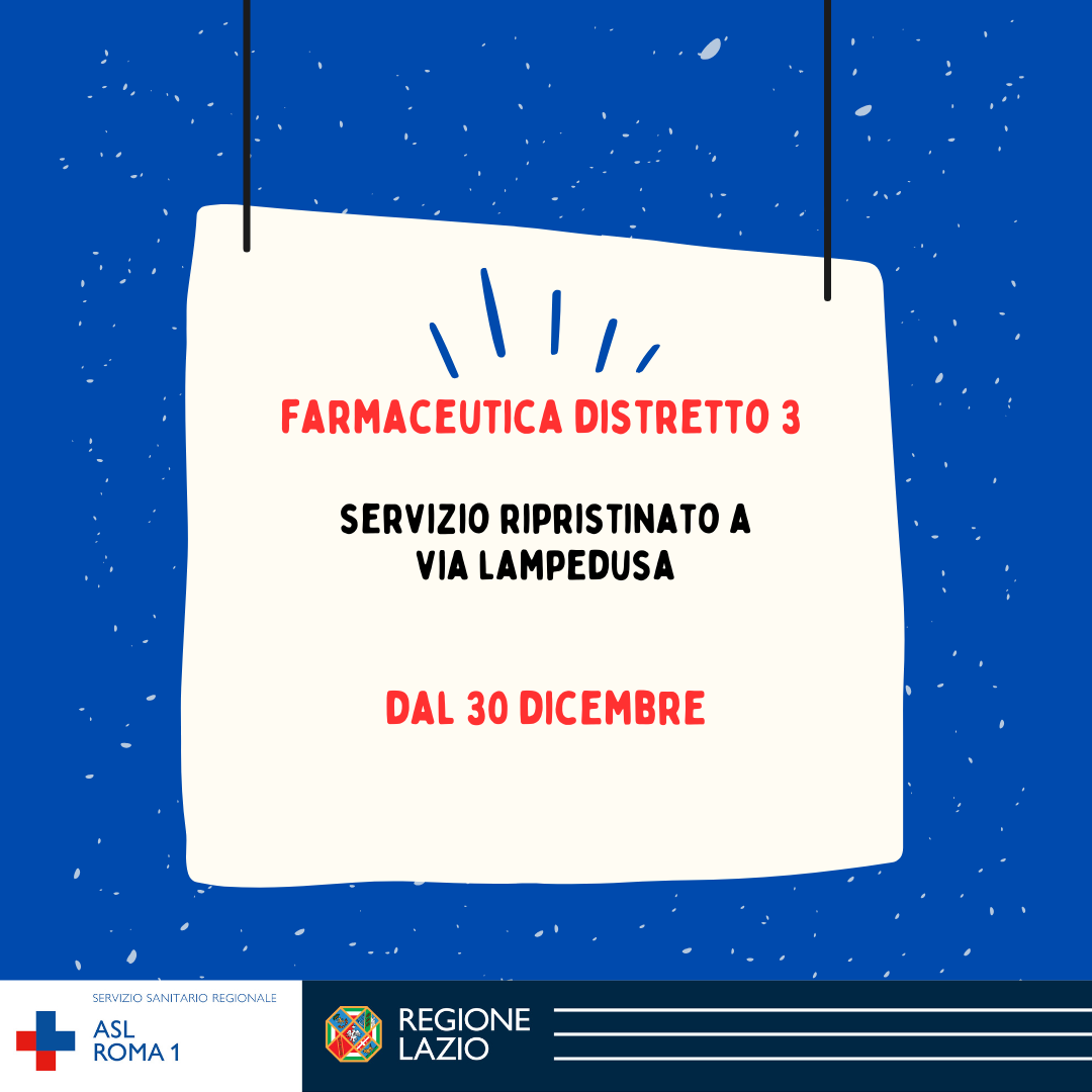 Farmacia Distretto 3: il servizio ritorna a via Lampedusa