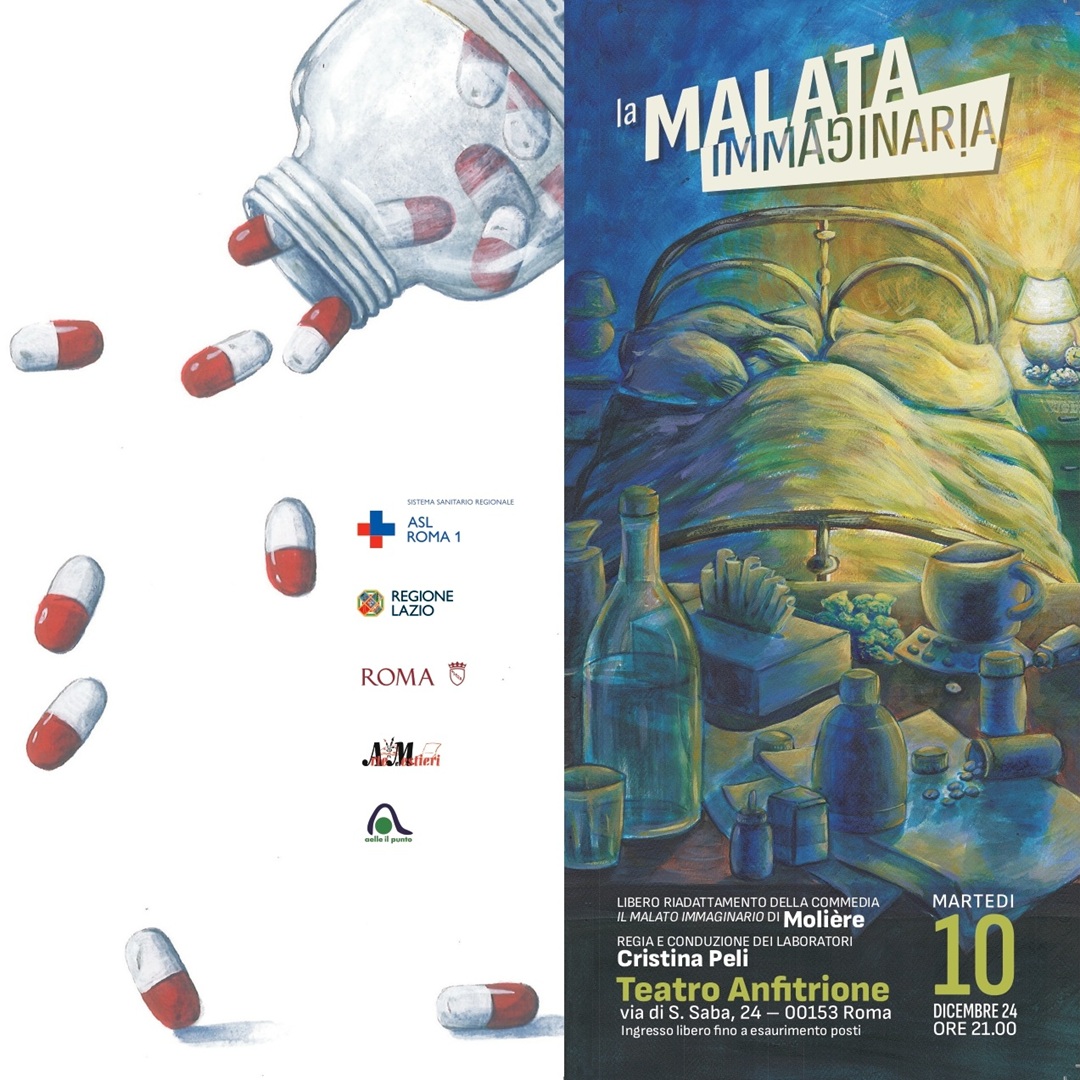 10 dicembre “La Malata Immaginaria”, spettacolo teatrale del Centro Diurno Gasparri