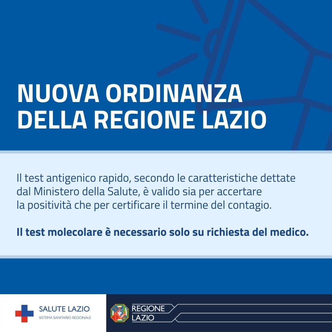 Tamponi antigenici: disposizioni operative per la definizione di casi positivi, modalità di tracciamento e criteri di fine isolamento e fine quarantena