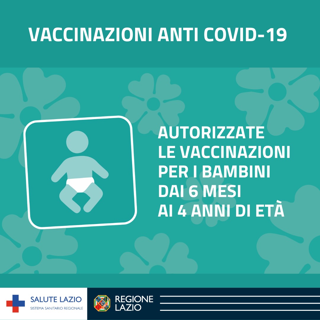 Vaccinazioni anti Covid-19 dai 6 mesi ai 4 anni d’età: modalità di accesso