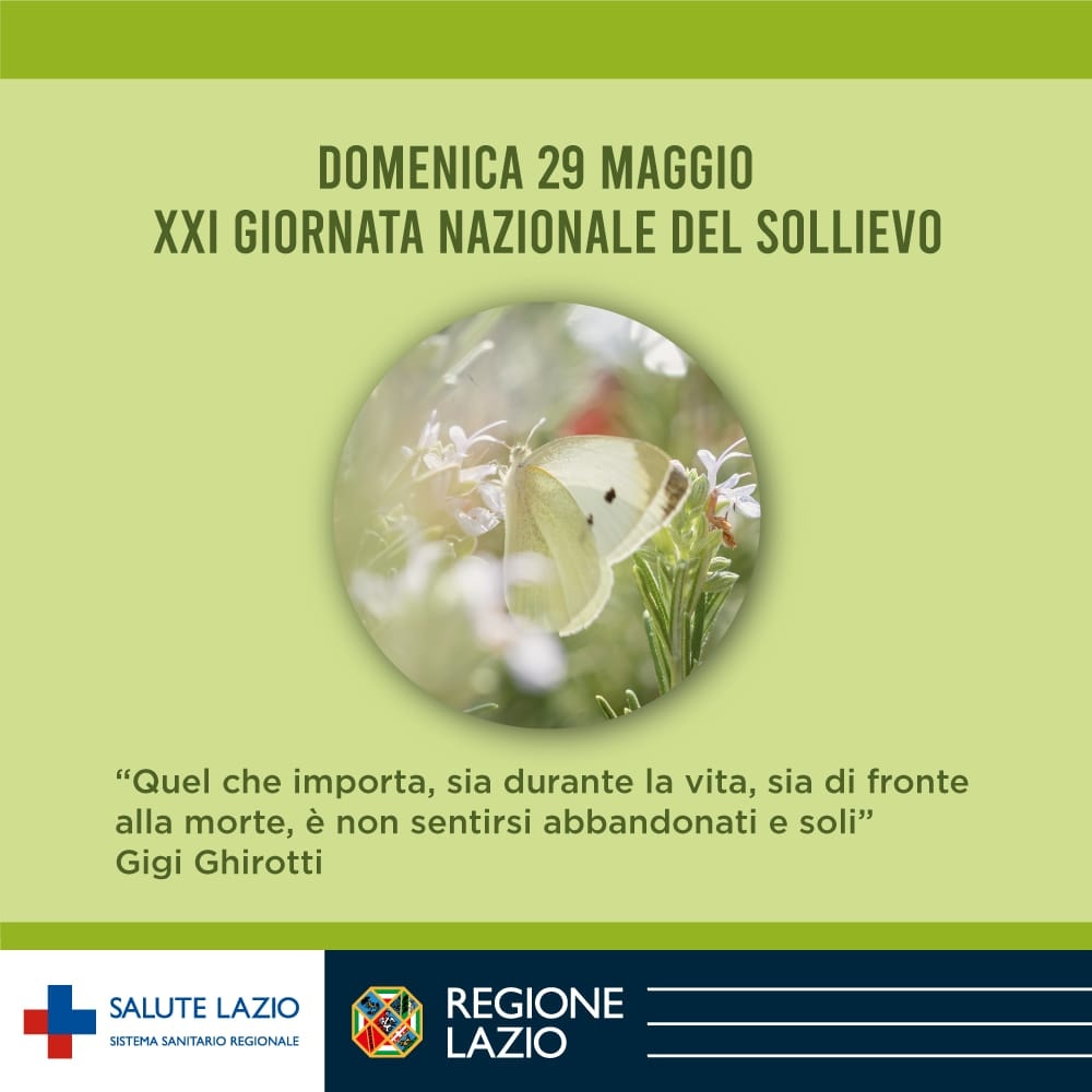 29 maggio Giornata Nazionale del Sollievo