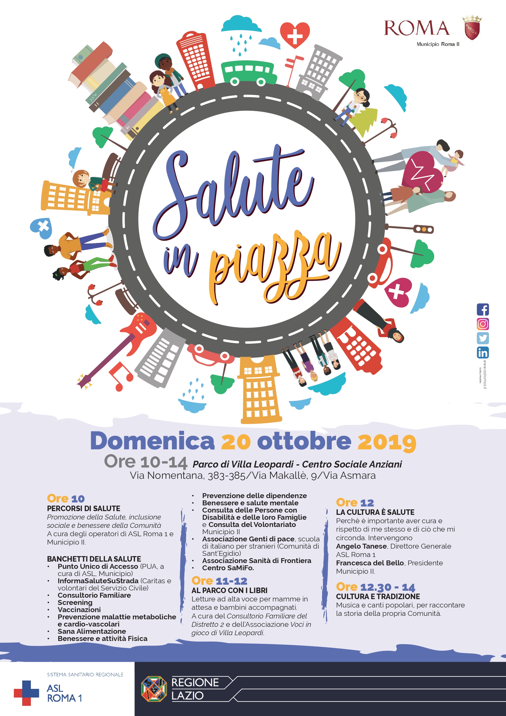 Salute in piazza - 20 ottobre, Parco di Villa Leopardi