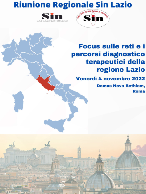 Riunione regionale Sin Lazio 2022 – Focus sulle reti e i percorsi diagnostico terapeutici della Regione Lazio