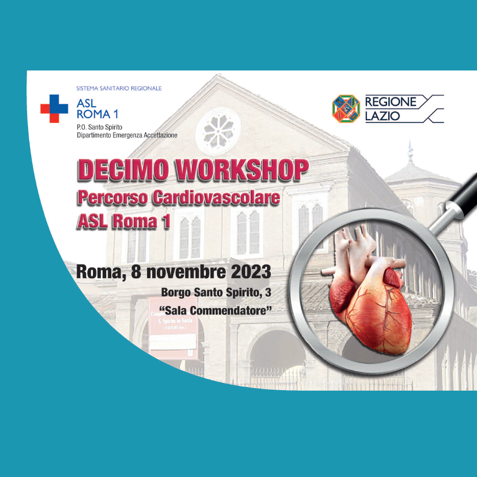 8 novembre Evento ECM decimo workshop “Percorso Cardiovascolare ASL Roma 1”