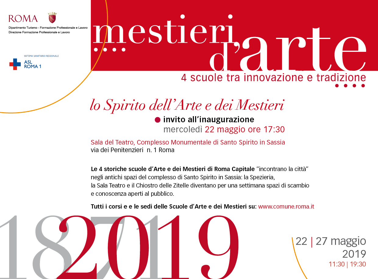 “Lo Spirito dell’Arte e dei Mestieri”, le Scuole di Roma Capitale si mettono in mostra