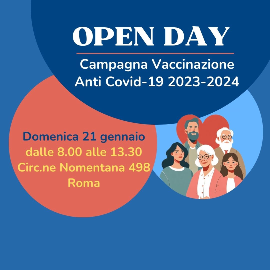 21 gennaio Open Day vaccinazione anti Covid-19 a Circonvallazione Nomentana 498