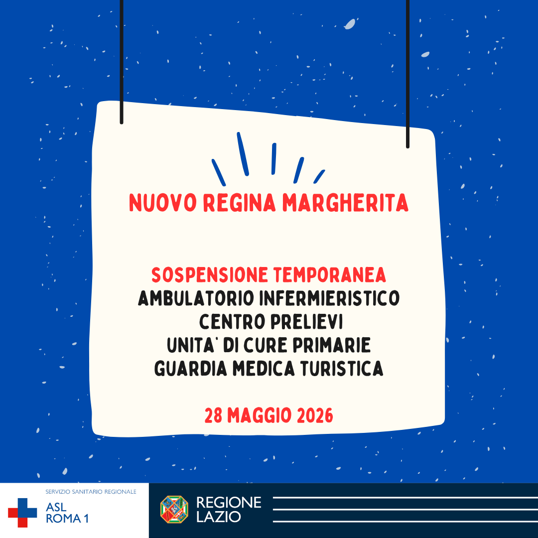 28 maggio sospensione temporanea di alcuni servizi sanitari al Nuovo Regina Margherita