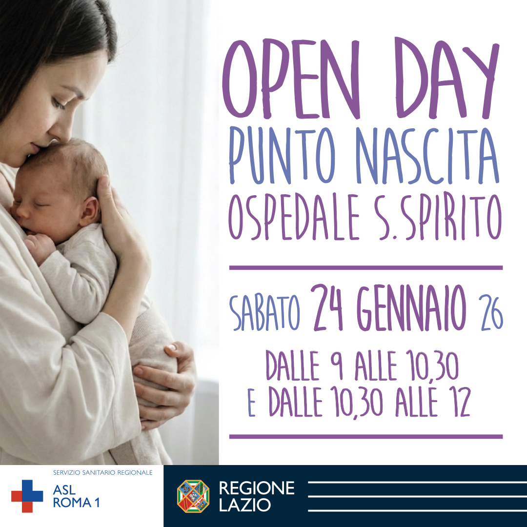Il 24 gennaio tornano gli Open Day Punto Nascita: come aderire agli appuntamenti del Santo Spirito