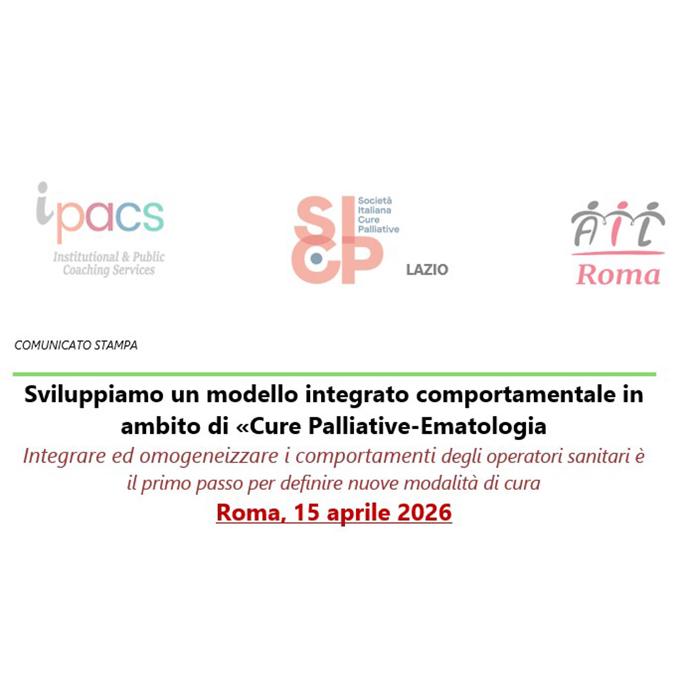 Sviluppiamo un modello integrato comportamentale in ambito di «Cure Palliative-Ematologia»