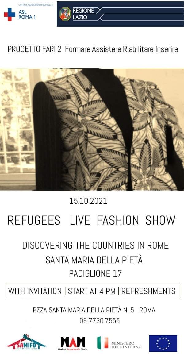 “Refugees live fashion show” – Moda e Inclusione (Progetto FARI)