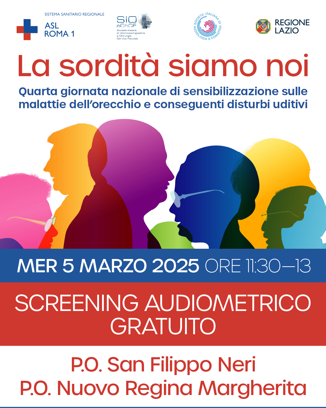 5 marzo Screening Audiometrici gratuiti in occasione della quarta Giornata di sensibilizzazione sulle malattie dell’orecchio