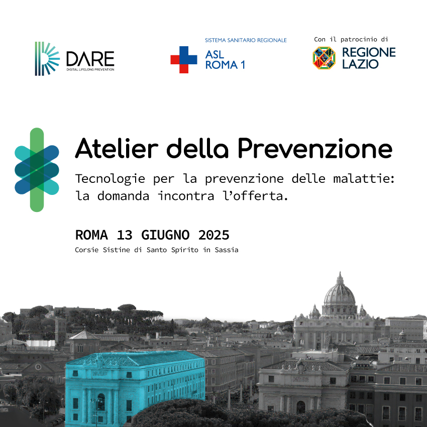 Progetto Dare, il 13 giugno l'Atelier della Prevenzione alle Corsie Sistine: come partecipare