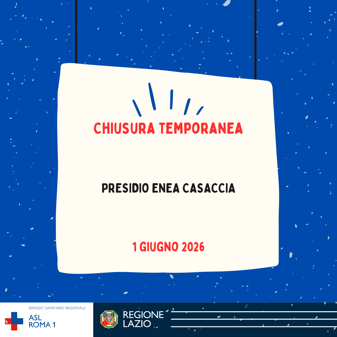 1 giugno: Chiusura temporanea Presidio Enea Casaccia