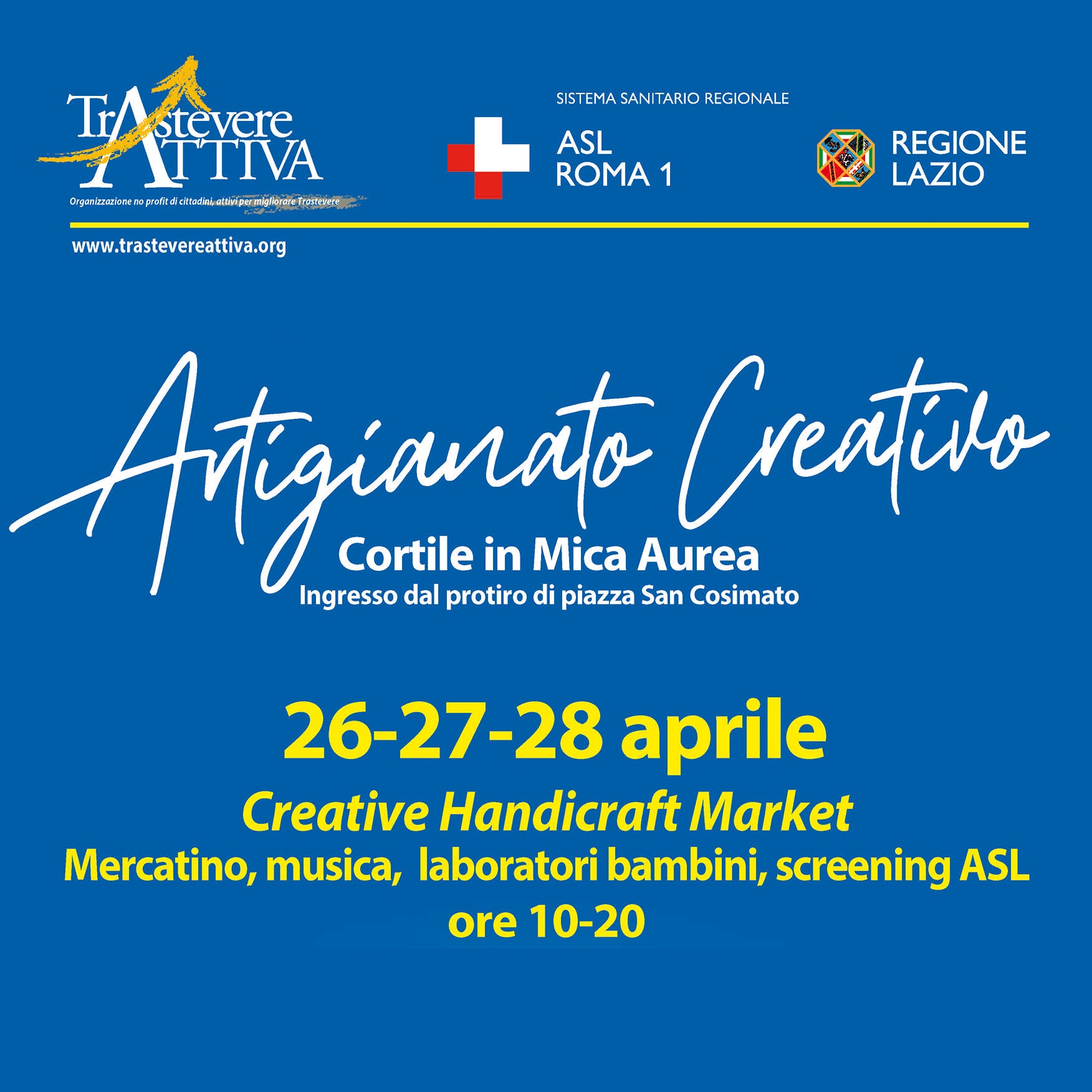 26-27-28 aprile Artigianato creativo in Mica Aurea