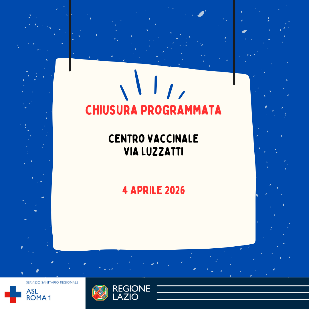 4 aprile chiusura temporanea Centro Vaccinale via Luzzatti