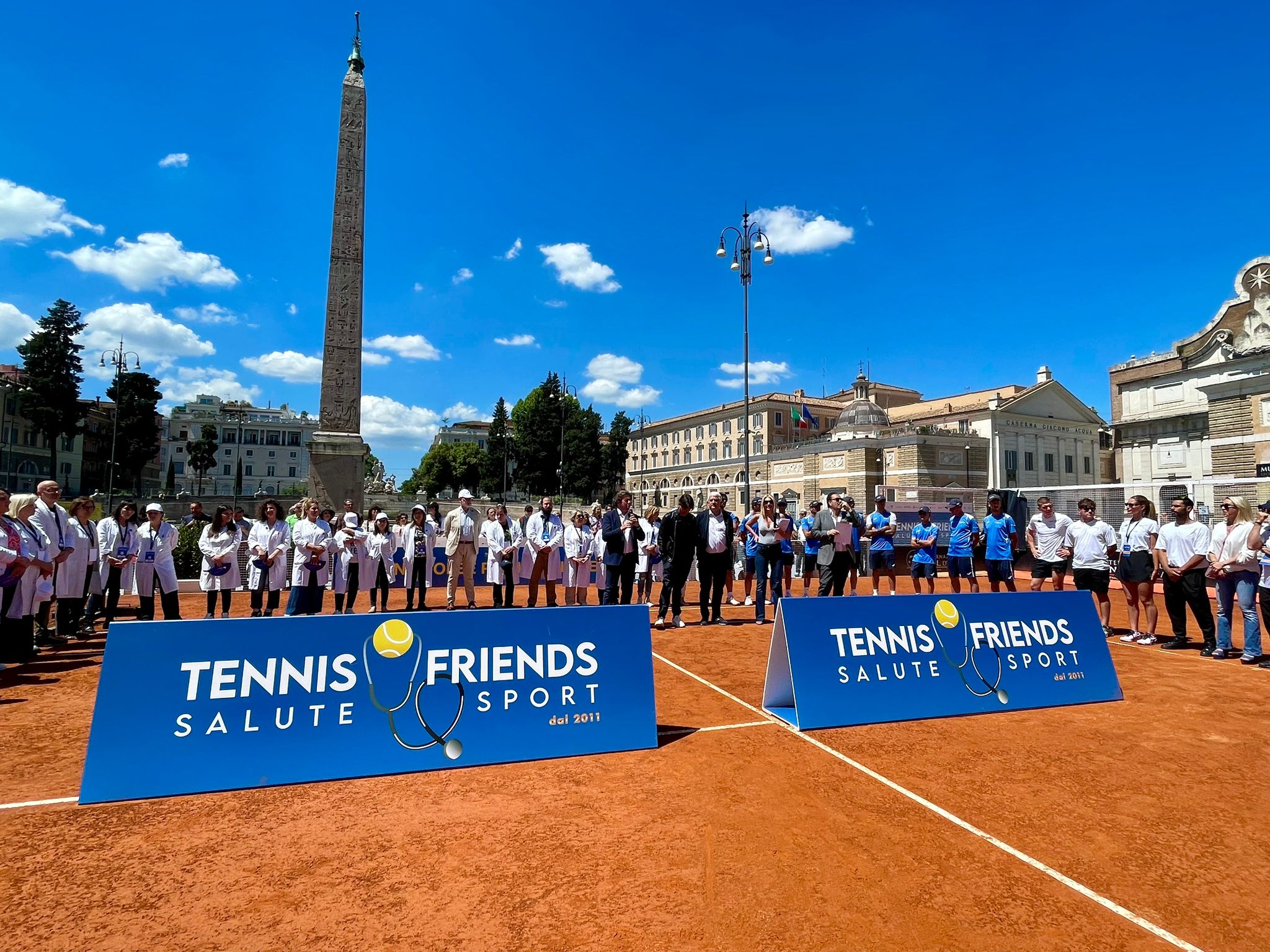 Il successo di Tennis and Friends – Salute e Sport continua, la Special Edition a Piazza del Popolo