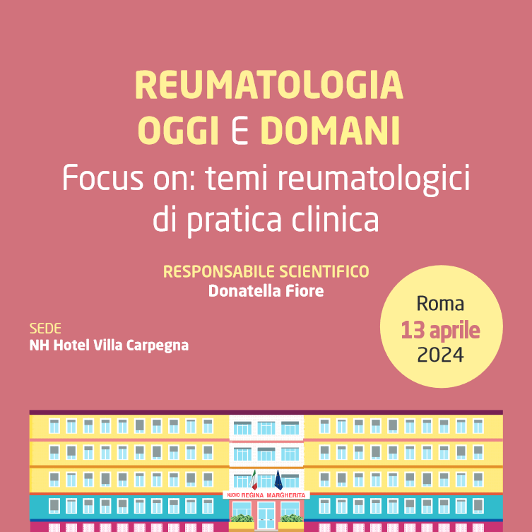 13 aprile Convegno ECM “Reumatologia oggi e domani”