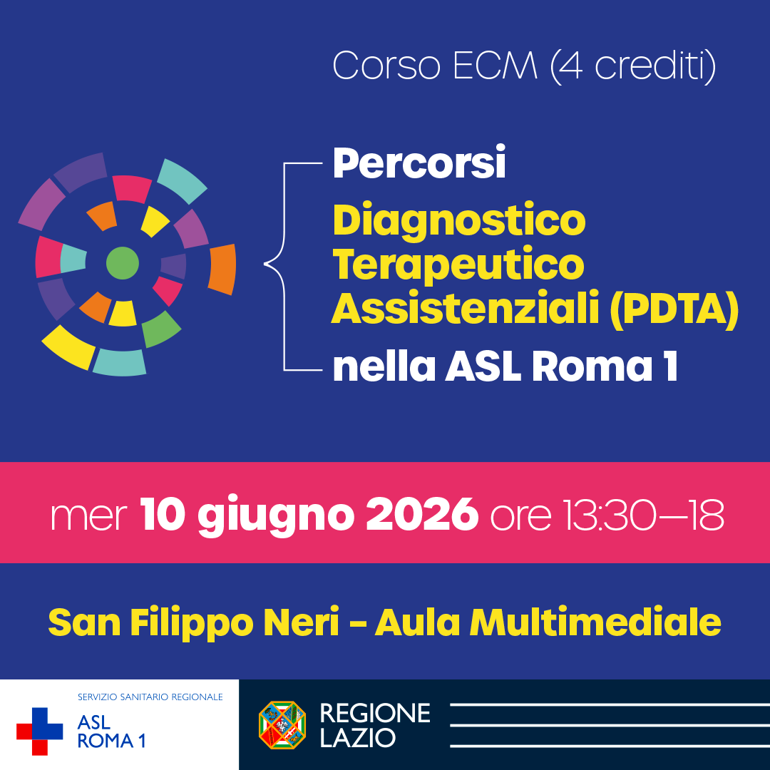 10 giugno - Corso di formazione sui PTDA  ASL Roma 1
