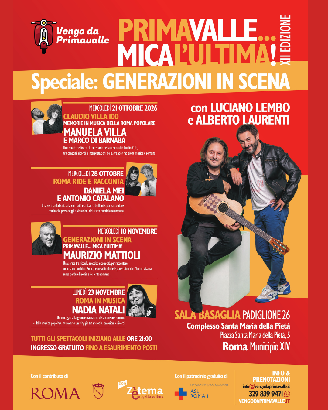 “Primavalle… mica l’ultima! Speciale: Generazioni in Scena" dal 21 al 23 Novembre alla Sala Basaglia