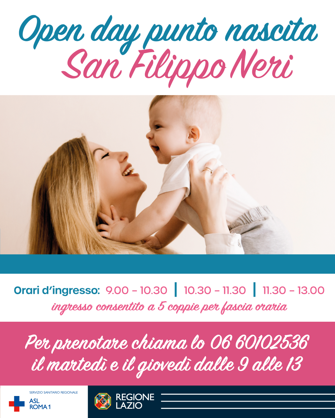 Open Day Punto Nascita al San Filippo Neri, le date per tutto il 2026: come aderire