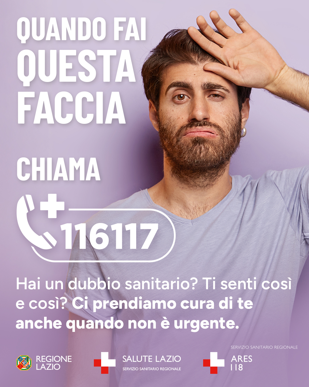 Attivo nella Regione Lazio il Numero Europeo Armonizzato 116117  per le cure mediche non urgenti