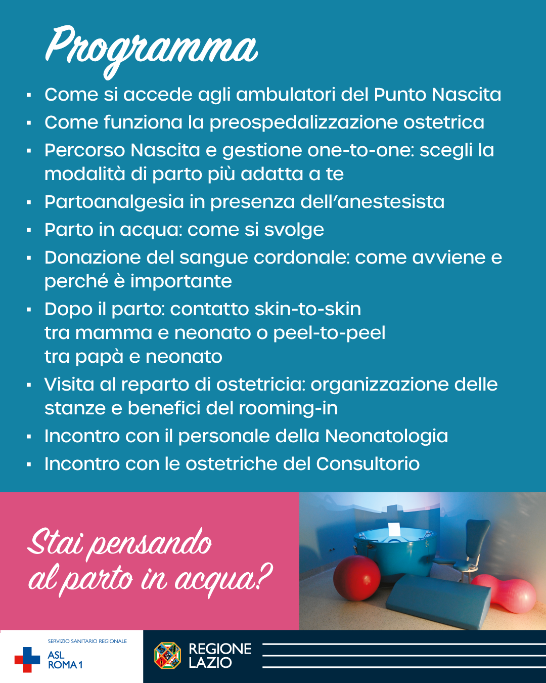 Open Day Punto Nascita al San Filippo Neri, le date per tutto il 2026: come aderire