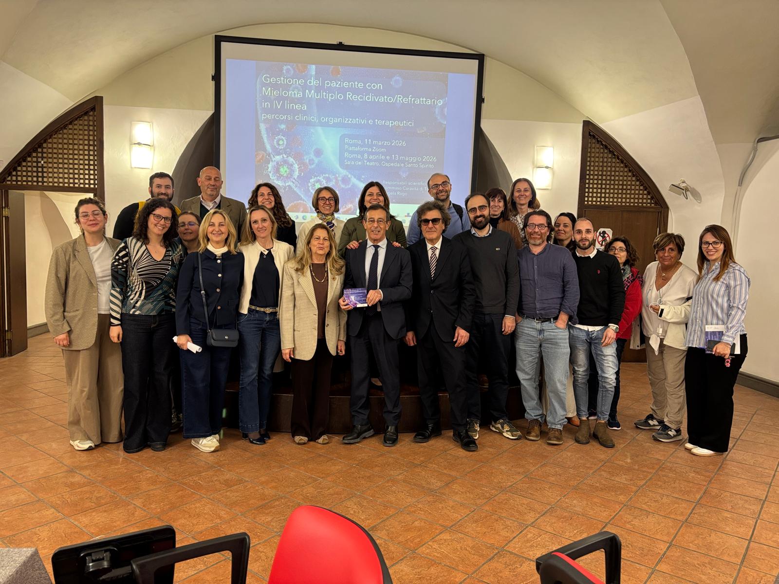 13 maggio ultima tappa evento "Gestione del paziente con Mieloma Multiplo Recidivato Refrattario in IV linea percor...