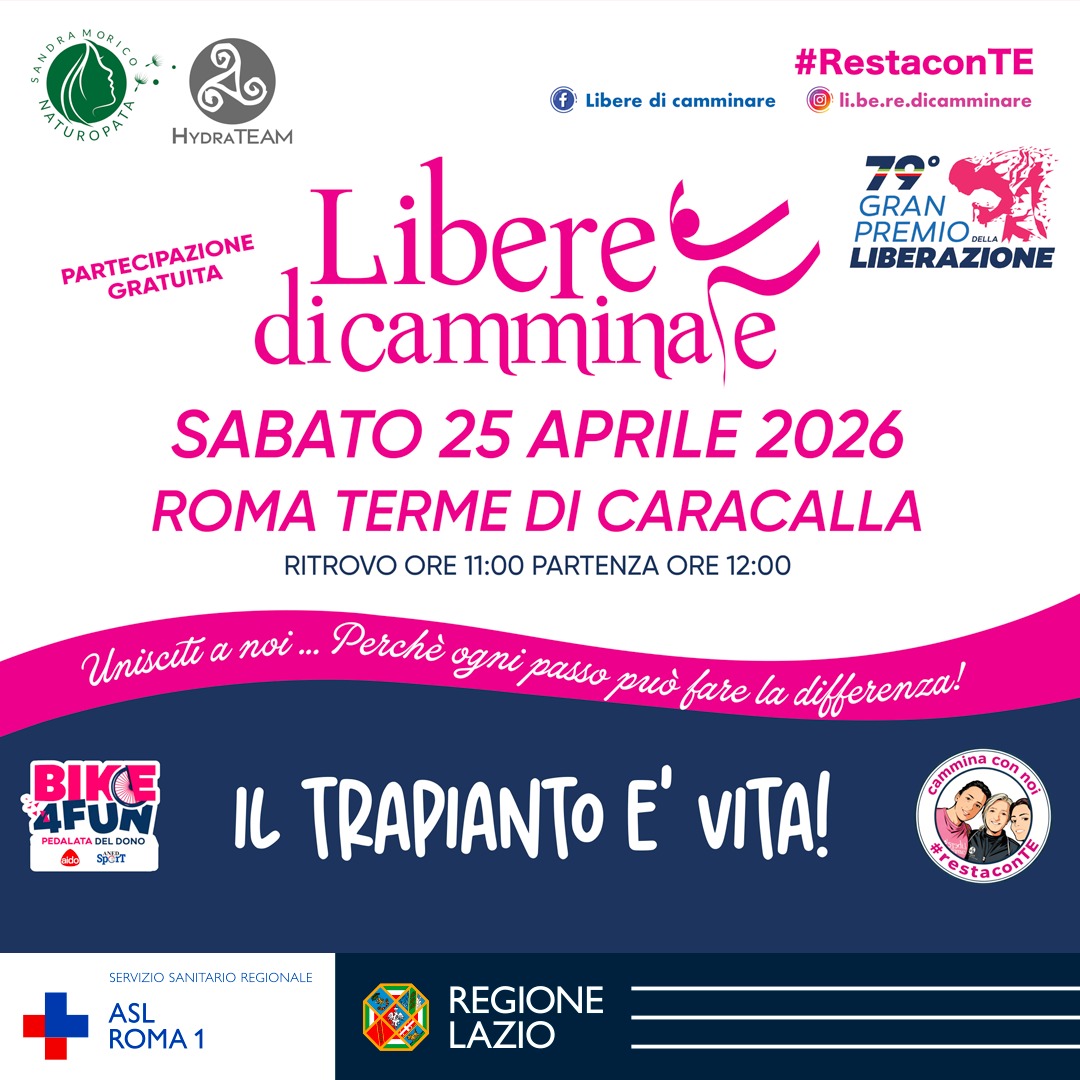 #Bike4Fun: l’ASL Roma 1 scende in strada per la “Pedalata del Dono”. Salute, prevenzione e solidarietà alle Terme d...