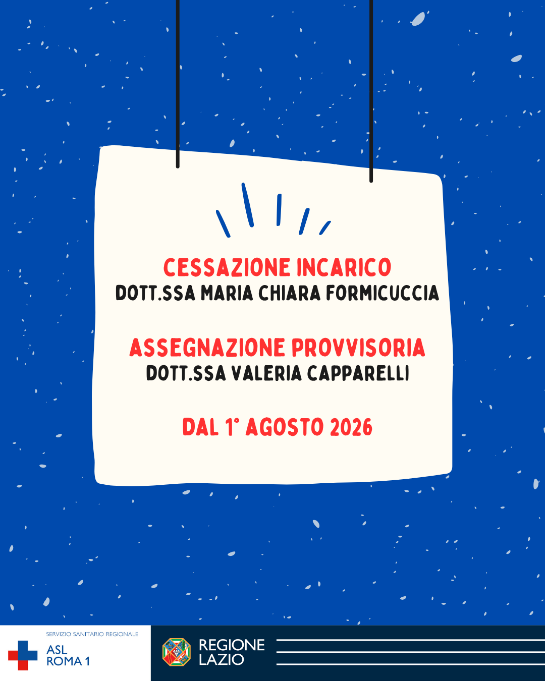 Distretto 2: dal 1° agosto cessazione incarico della dott.ssa Formicuccia e assegnazione provvisoria degli assistit...